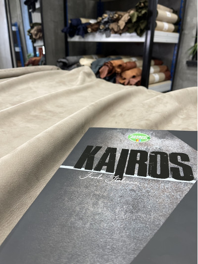Нубук для мебели, Kairos Cenere, 1.3 - 1.5 mm, Mastrotto (Италия)