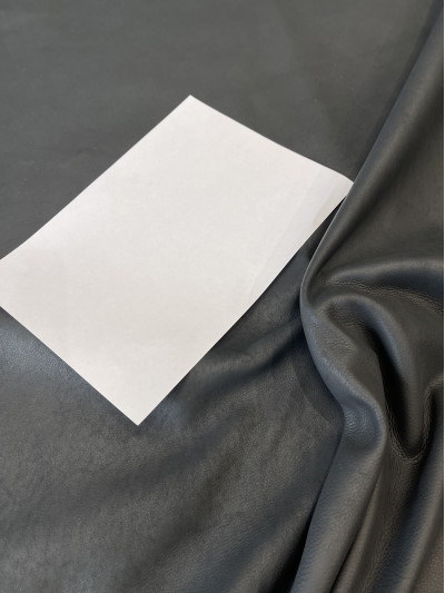 Бычья кожа для мебели, Bovino Arredo, Deep Nero, 1.0 - 1.2 mm, Mastrotto (Италия)